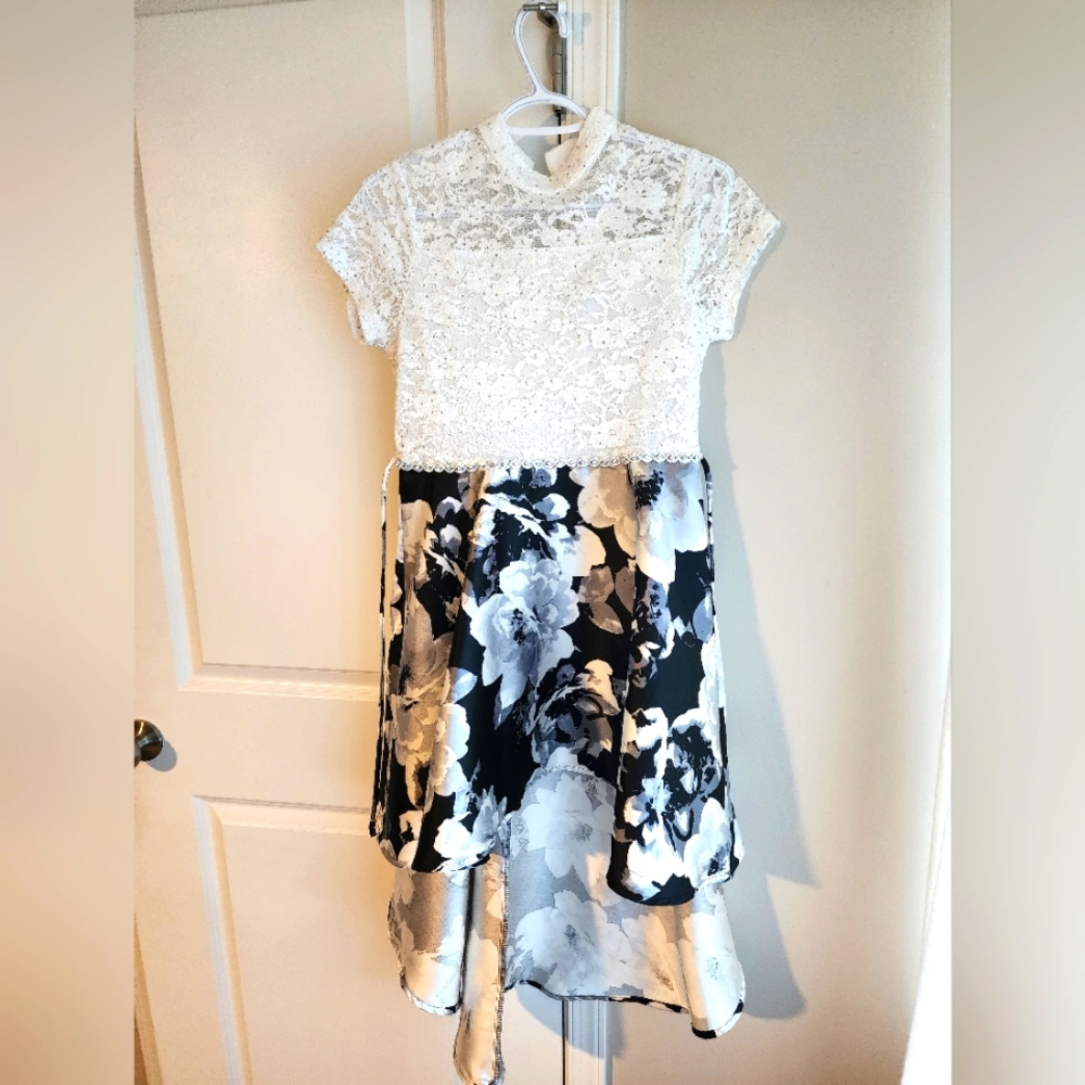 Floral Dress High/Low Bottom